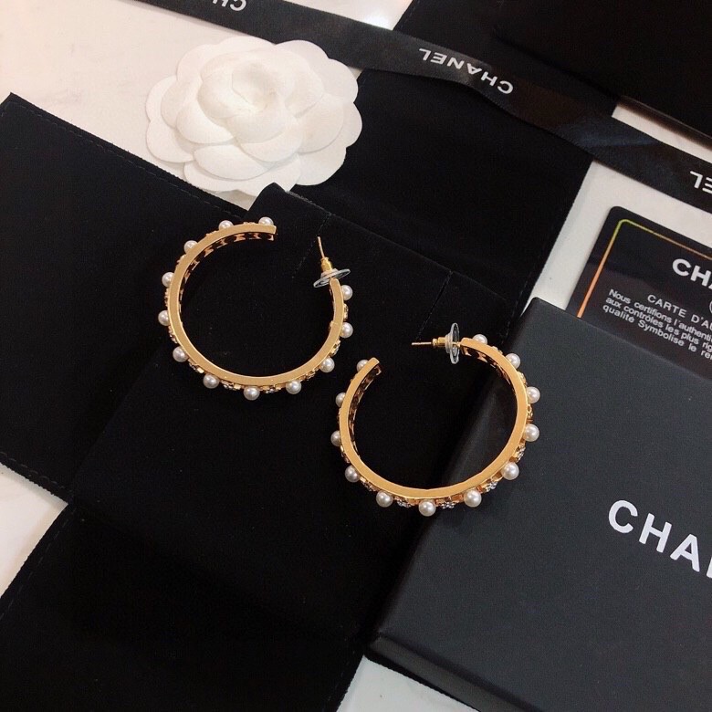 Ch*el earrings